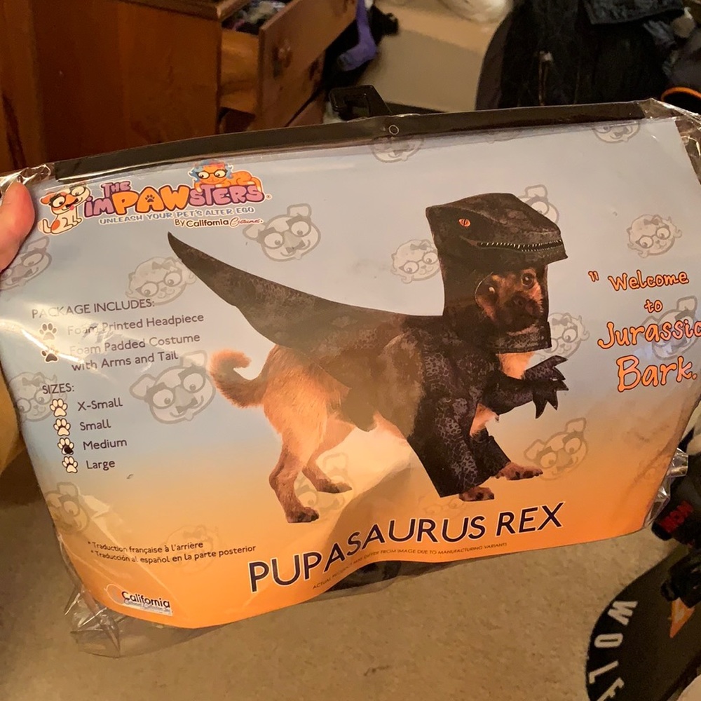 Dog Dinosaur Costume - Size M